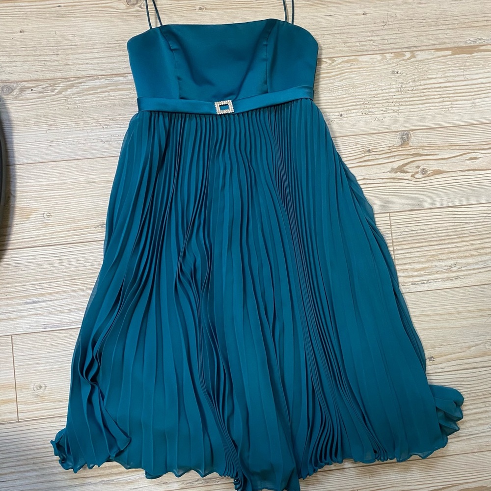 🪩 Teal/Blue Bridesmaid/Cocktail Dress